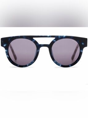 New KOMONO DREYFUSS  Blue Black tortoise Sunglasses NWT round